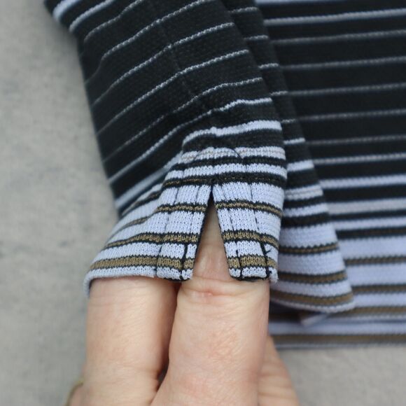 Nike Golf Polo Shirt Mens XL Extra Blue Striped Casual Dri-Fit Golfing Golfer - Picture 12 of 16